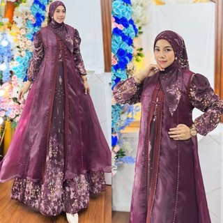 ZENINA MASHITA ARASYI SERIES KHUSUS JUMBO BY HUMAIRA SYARI GAMIS CERUTY SET JILBAB TERBARU PREMIUM