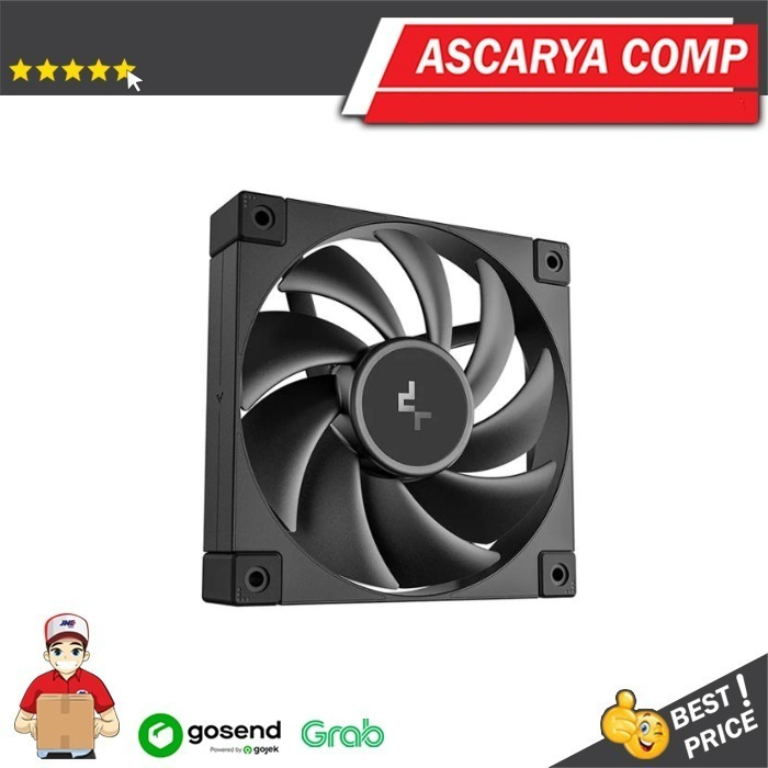 พัดลมปลอก Deepcool FD12 - พัดลม 12 ซม. แพ็คเดี่ยวขนาด 120 มม. - สีดํา