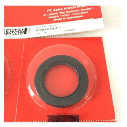 91204K59A11 ซีลล้อด้านหลัง HONDA VARIO-125 150 PCX 34-52-7 ORIGINAL AHM