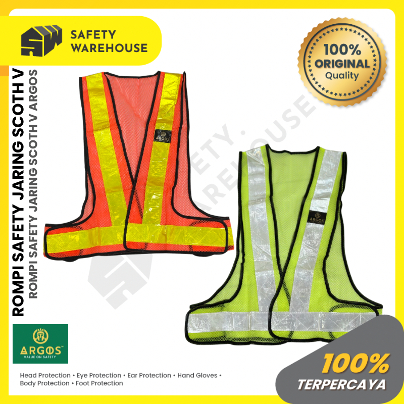 เสื้อกั๊กเซฟตี้โครงการ Argos Mesh รุ่น V Scoth
