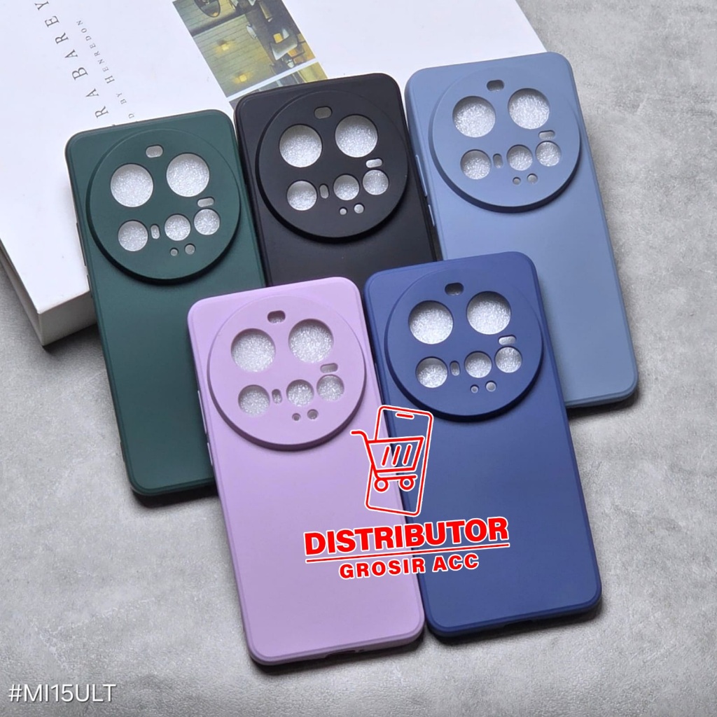 XIAOMI 15 ULTRA CASE MACAROON SQUARE EDGE SOFT CASE LIQUID EDGE XIAOMI 15 ULTRA MS-1