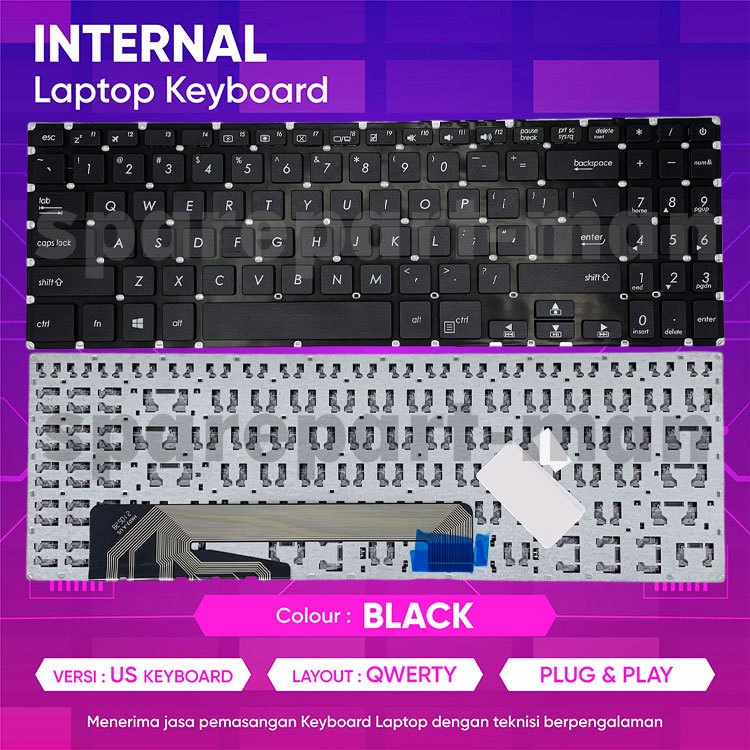 คีย์บอร์ดสําหรับ ASUS F560 F560UD X560 X560UD YX560 YX560U YX560UD SERIES ใหม่