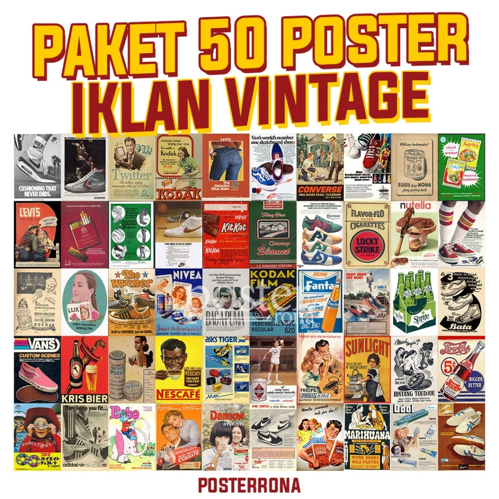 [50 ชิ้น] โปสเตอร์สตรีญี่ปุ่นจีนย้อนยุค