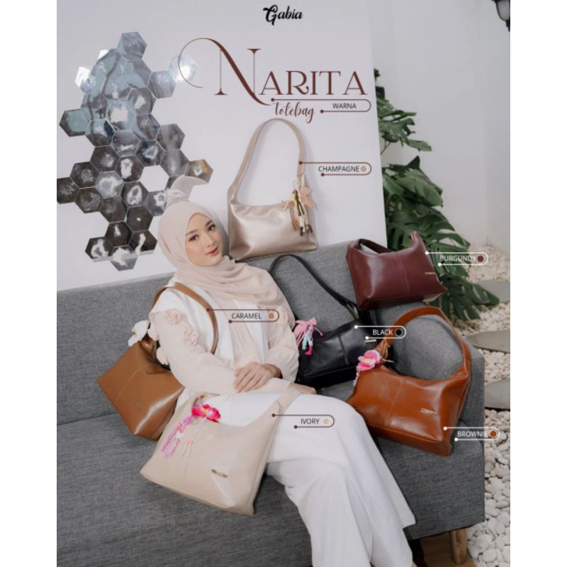 Gabia_Narita Womens Synthetic Leather Tote Bag กระเป๋าสะพายไหล่ Womens College Bag