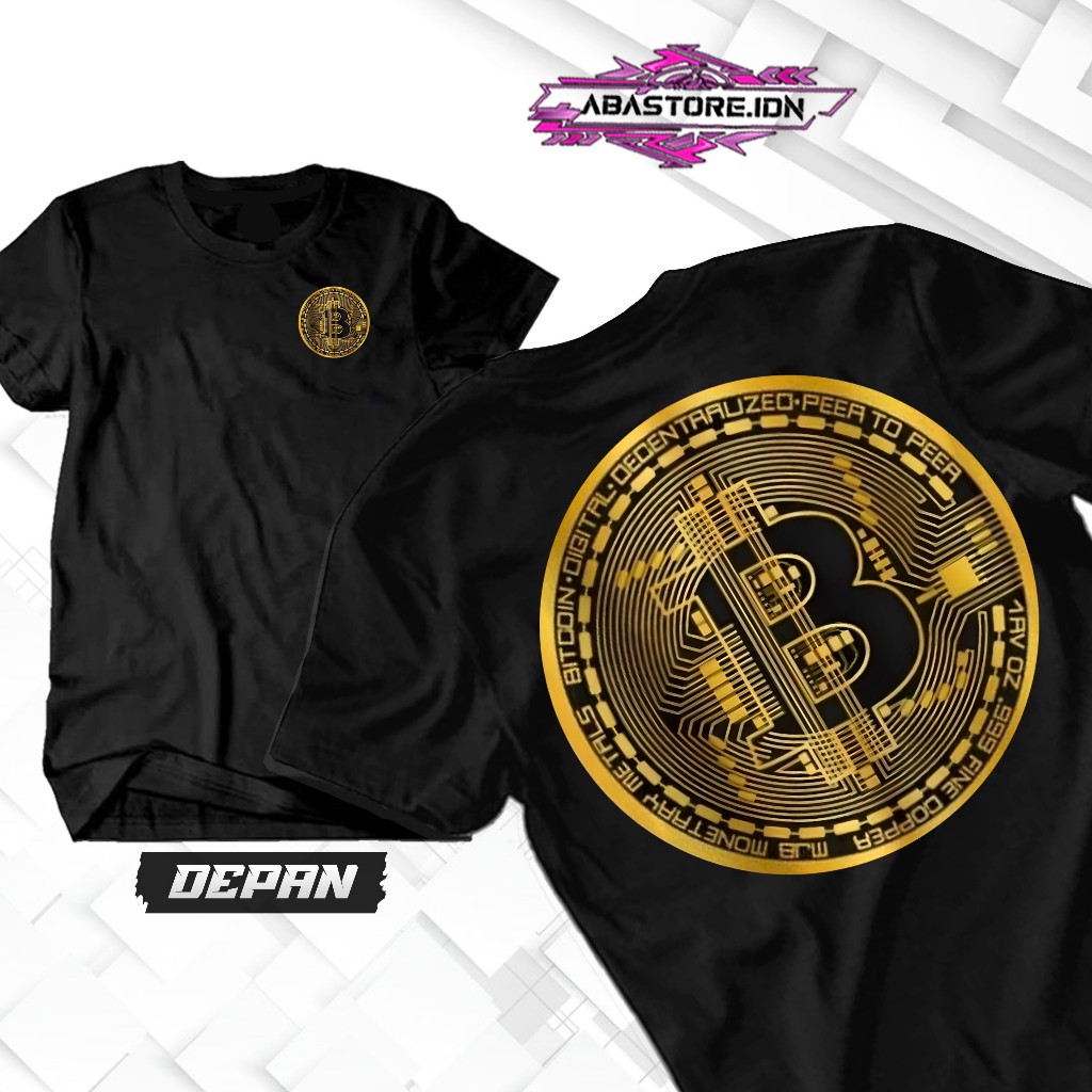 ABASTORE.IDN-BIT COIN T-SHIRT-BTC T-SHIRT-NEW FASHION T-SHIRT-COOL และ COOL เสื้อยืดจาก ABASTORE.IDN