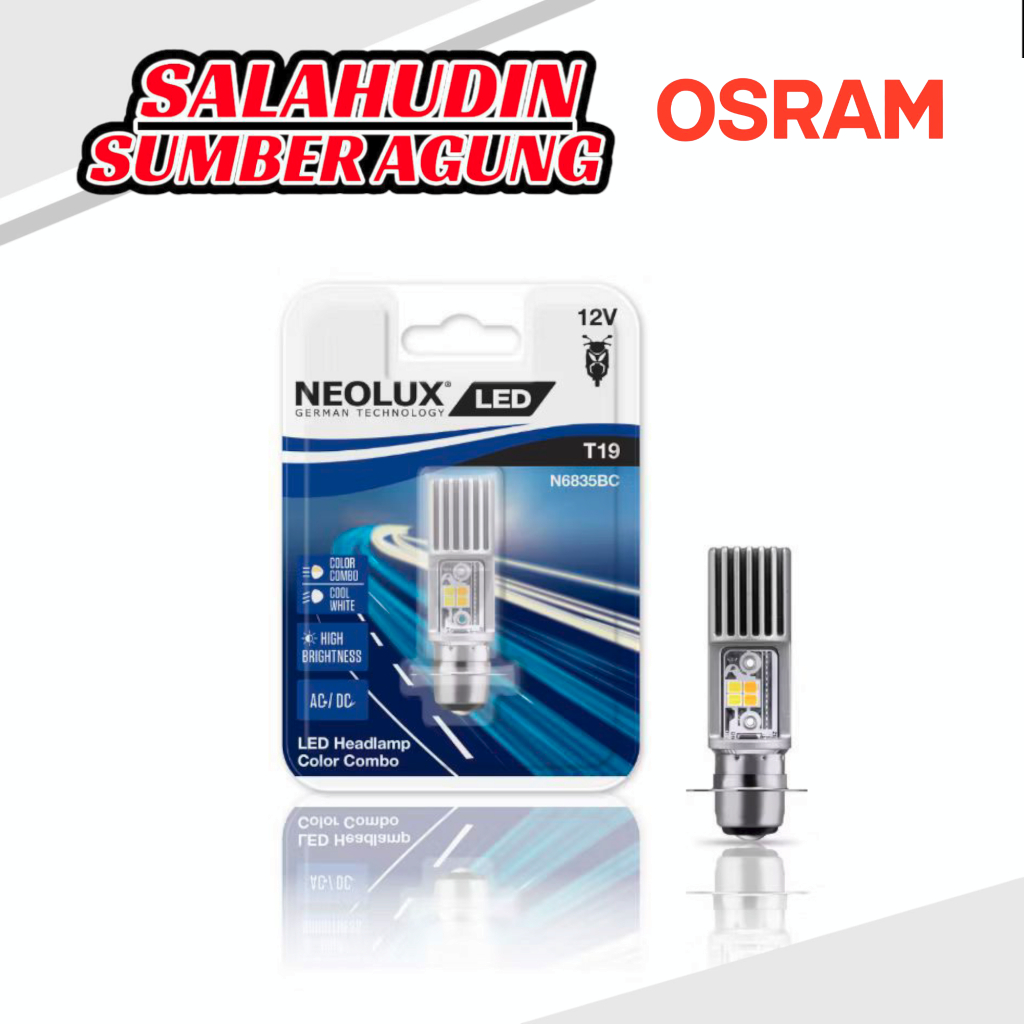 Neolux ไฟ LED มอเตอร์ไซค์ Honda Supra Series T19 H6 M5 K1 T19 Color Combo By Osram