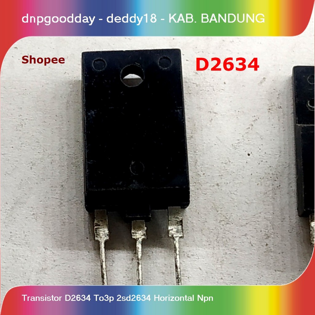 ทรานซิสเตอร์ d2634 to3p 2sd2634 แนวนอน npn