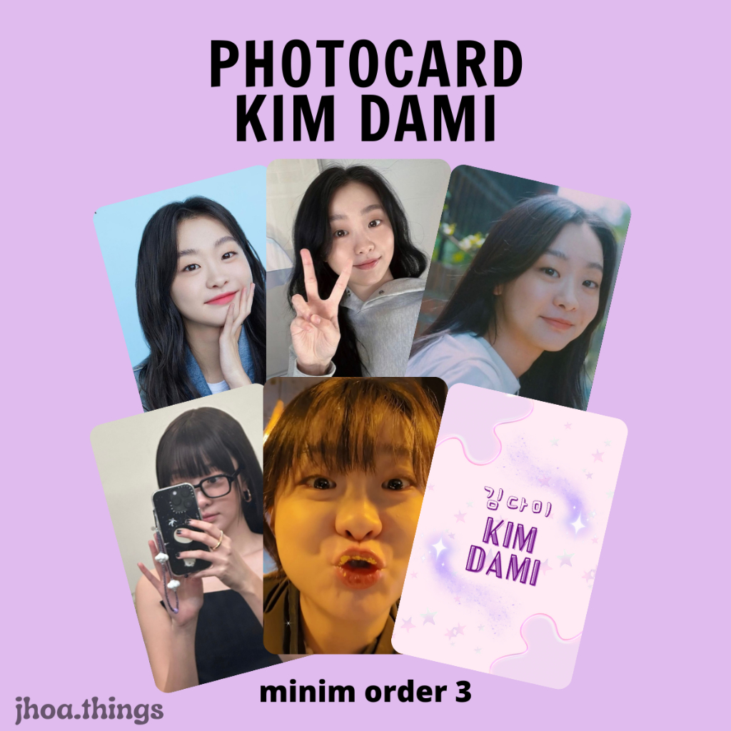 [UNOFFICIAL] PHOTOCARD KIM DA MI DAMI ACTOR KOREA DRAMA DORAKOR OUR BELOVED SUMMER NINE PUZZLES