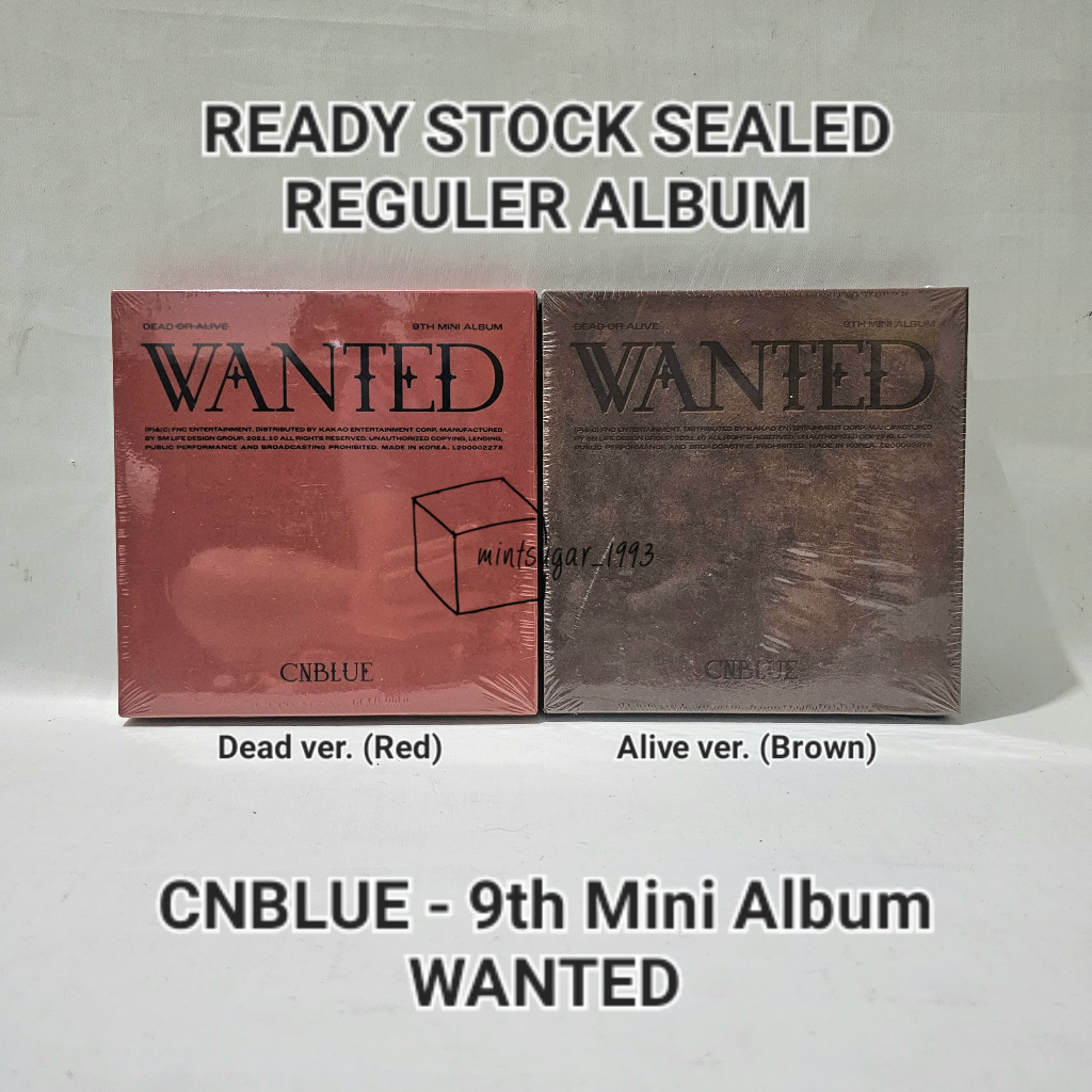 [READY NEW OFFICIAL ] CNBLUE - 9th Mini Album / Mini Album Vol.9 [ WANTED ] ( Dead ver | Alive ver )