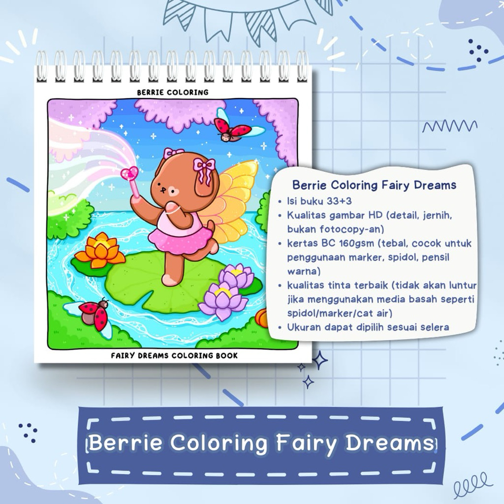 สมุดระบายสี Berrie Coloring Fairy Dreams