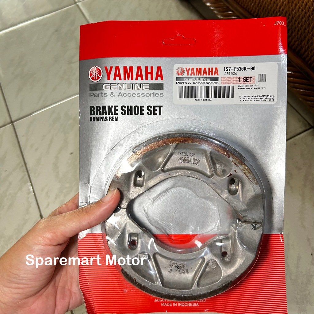ผ้าเบรคดรัมหลัง YAMAHA ดั้งเดิม 1S7-F530K-00 | Mio, Mio J, Mio M3, Xeon, Jupiter MX