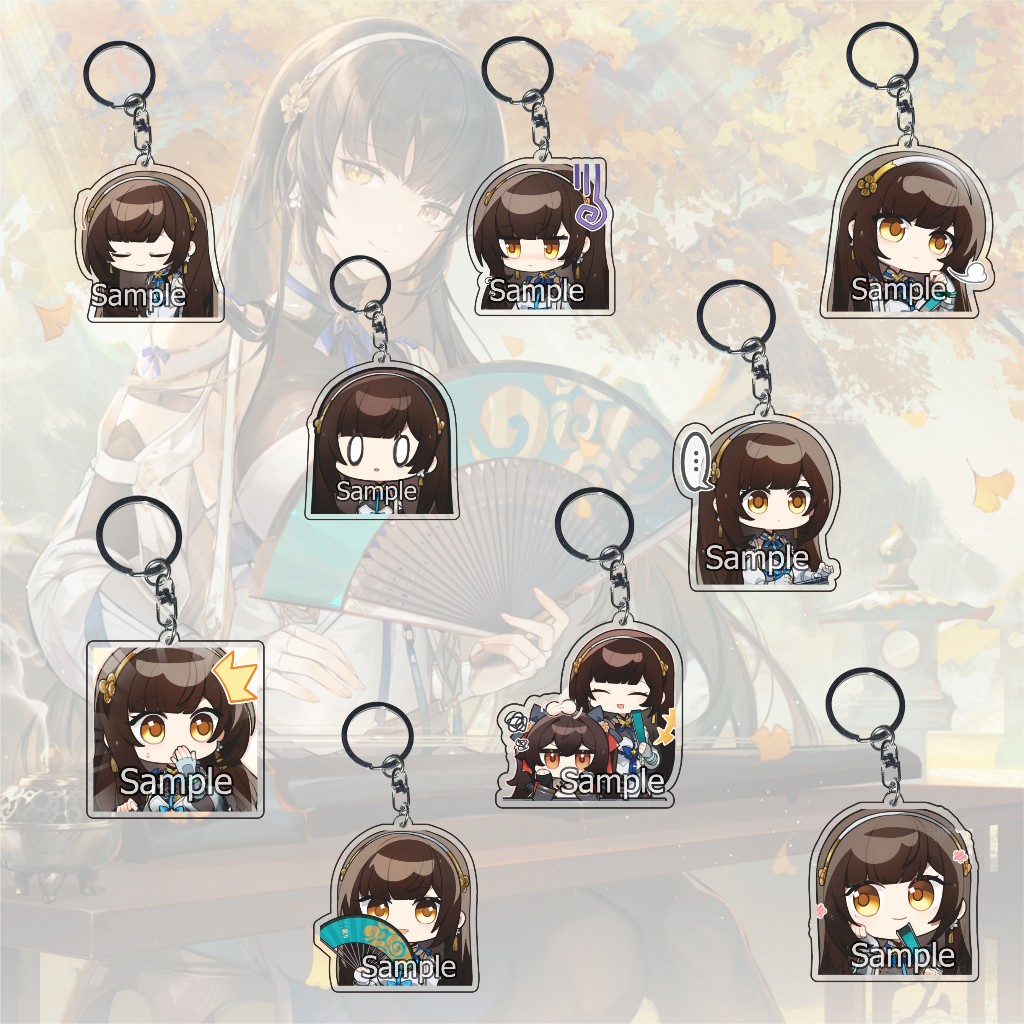 GANTUNGAN Girls Frontline 2 Exilium Daiyan พวงกุญแจส่วนหนึ่ง 01 - พวงกุญแจ - ของที่ระลึก - อะนิเมะ -