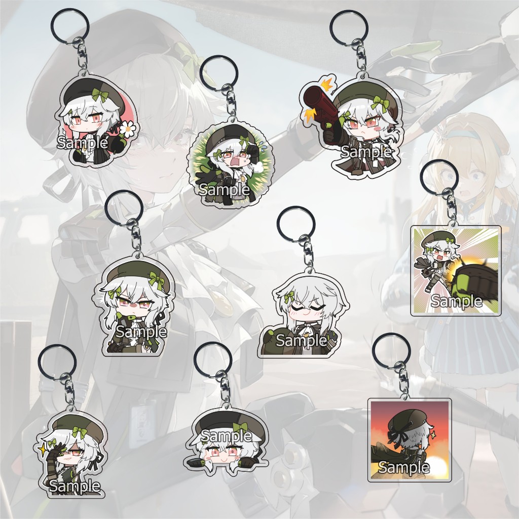 GANTUNGAN Girls Frontline 2 Exilium Dushevana พวงกุญแจส่วนหนึ่ง 01 - พวงกุญแจ - ของที่ระลึก - อะนิเม