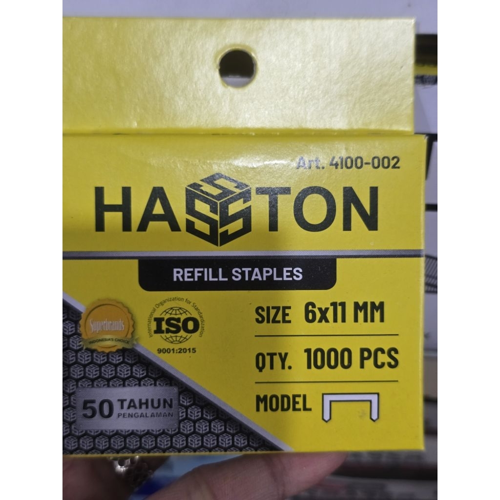 HASSTON CHILDRENS HEKTER 11 X 6MM CONTENTS STAPLES GUN HASSTON PROHEX 11X6MM REFILL STAPLES GUN PROH