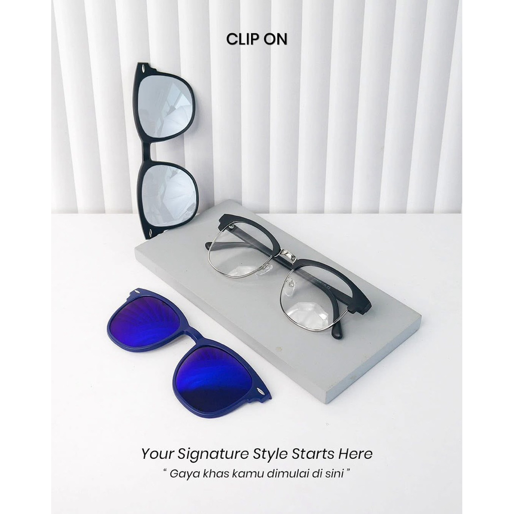 แว่นตา clip-on Club master สามารถลบ noram และกระบอก