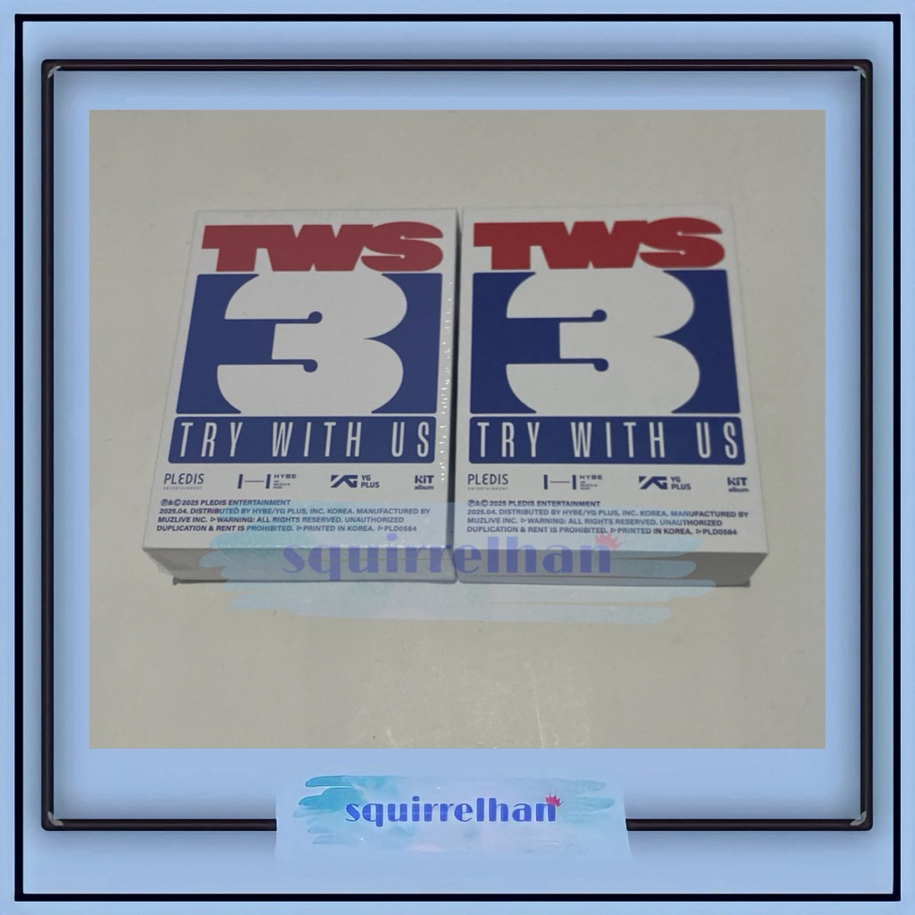 Official Kit Album Sealed TWS Try With Us TWU nailu jughwan dohoon youngjae hanjin jihoon kmin ชุดโป