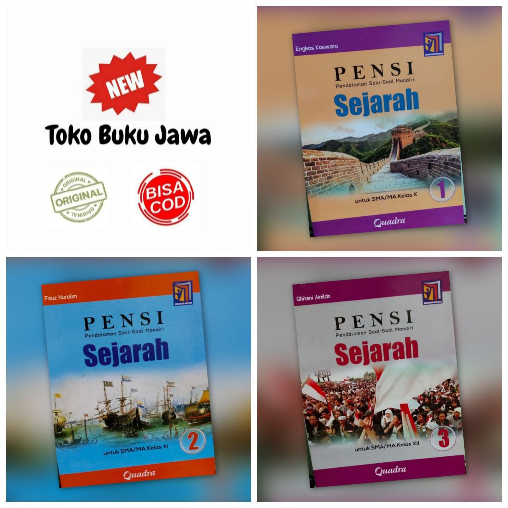 [Quadra] หนังสือคําถามประเมินประวัติศาสตร์โรงเรียนมัธยมต้นฉบับสําหรับเกรด 10 11 12 X XI XII Quadra C