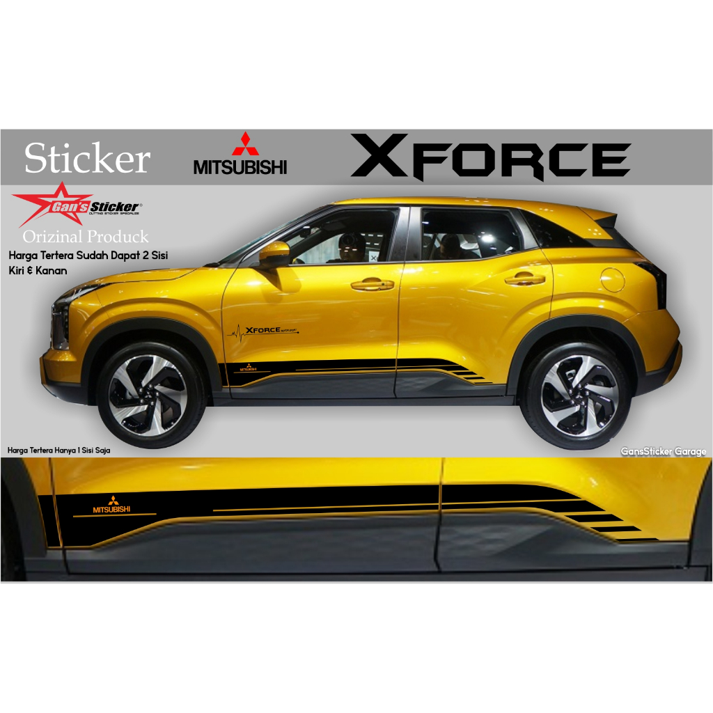 Mitsubishi Xforce Sticker สติ๊กเกอร์ตัดรถยนต์ Mitsubishi Xforce