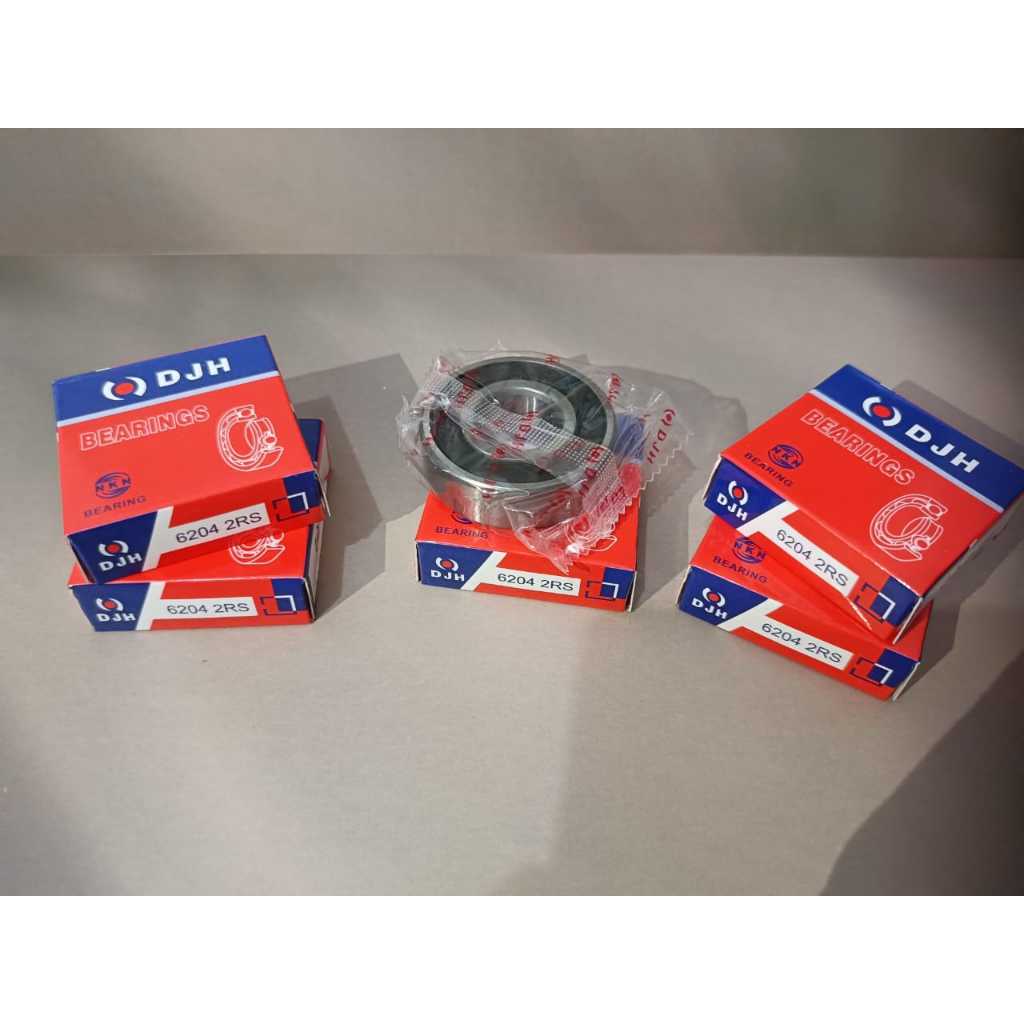 DJH Laher Bearing 6204 2RS (ฝายาง) UK 20x47x14 MM