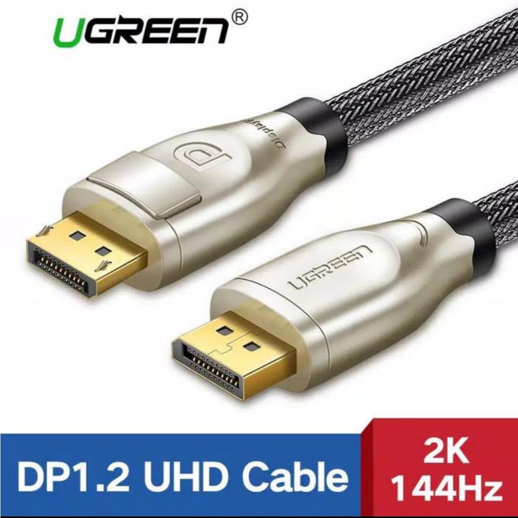 UGREEN Cable DisplayPort 1.2 Male to Male 2M - 30120 Official Ugreen Indonesia Warranty 12 Month