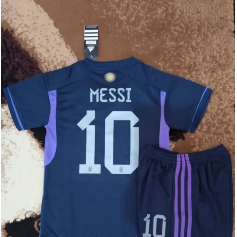 ARGEN Kids Junior Away WC 2022 Jersey + Nameset