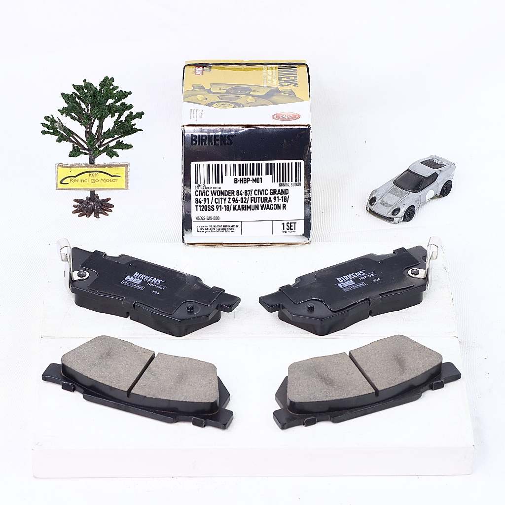 Birkens HBP-M01 ผ้าเบรคหน้าเบรค Futura 91-19 T120SS 91-19 Karimun Wagoon 13-21 City Z 96-02 Civic Gr