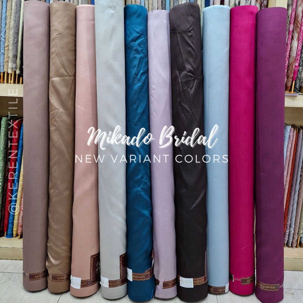 สีใหม่!! MIKADO BRIDAL/ผ้า MIKADO