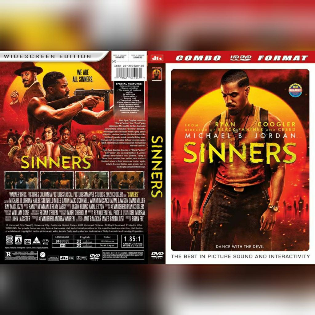 DVD Sinners 2025 (Michael B Jordan)