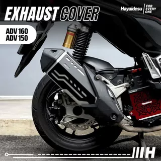 ฝาครอบท่อไอเสีย ADV 150 & ADV 160 (FLAT BIG) HAYAIDESU ชิลด์ป้องกันท่อไอเสียรถจักรยานยนต์