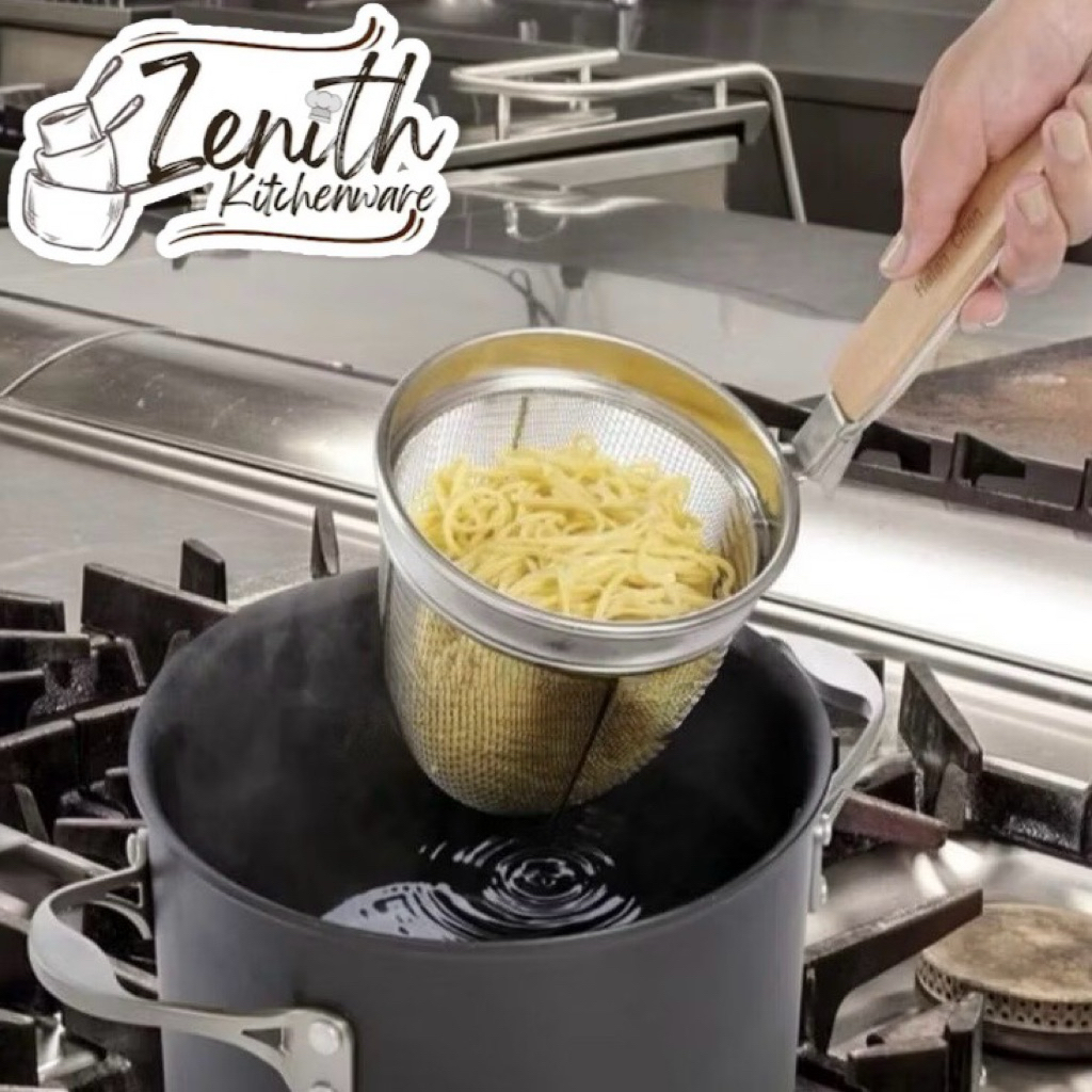 PREMIUM FOOD GRADE กระชอนก๋วยเตี๋ยวไก่สแตนเลส / กระชอนลูกชิ้น / กระชอนก๋วยเตี๋ยว YD555