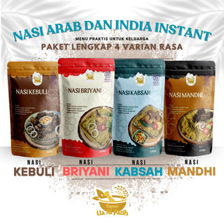 1 paket instan isi 4 macam (nasi arab nasi india beras basmati + bumbu instan kebuli mandhi kabsah briyani)
