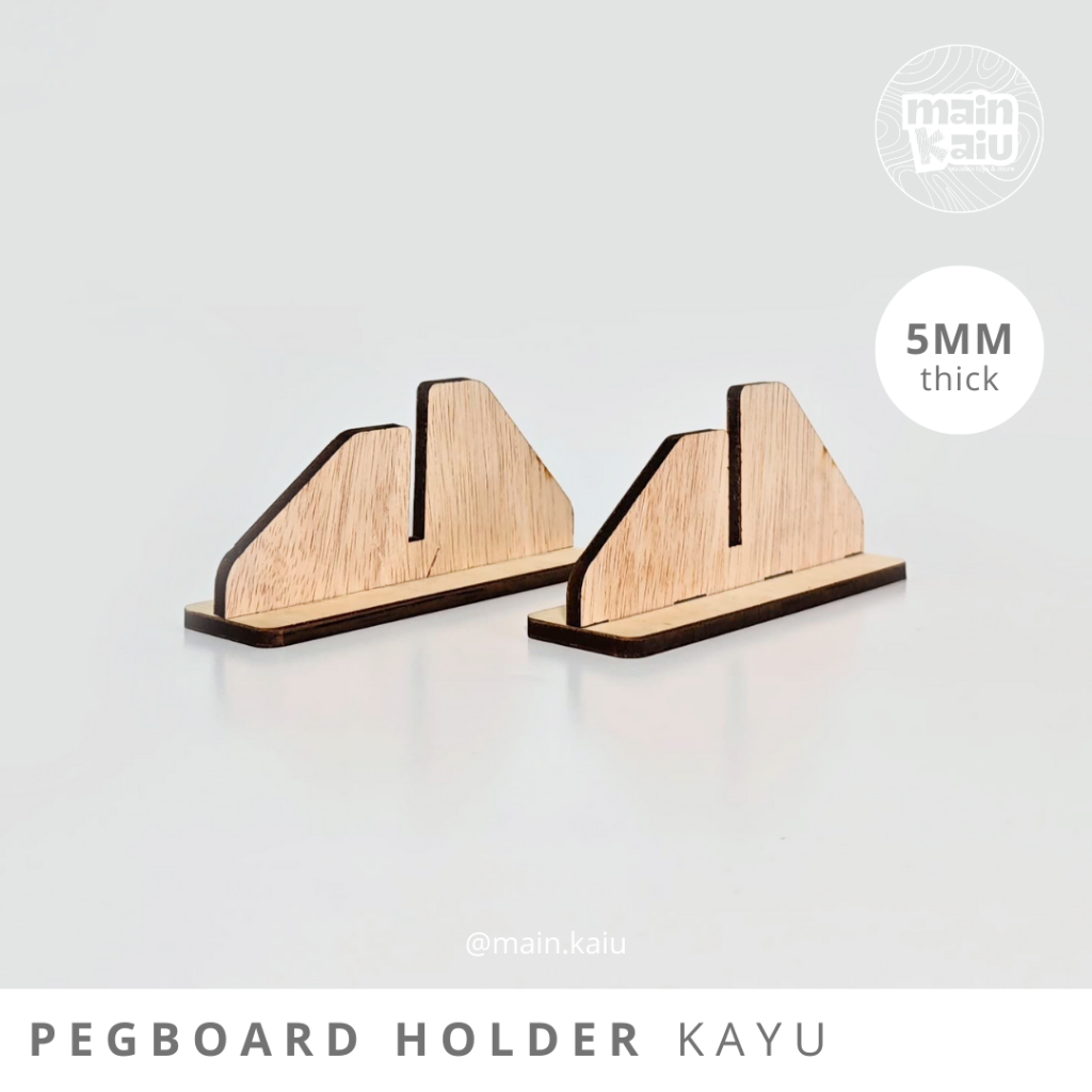 MAIN.KAIU ที่วาง Pegboard / ขาตั้งโต๊ะ Pegboard ไม้ - 5 มม.