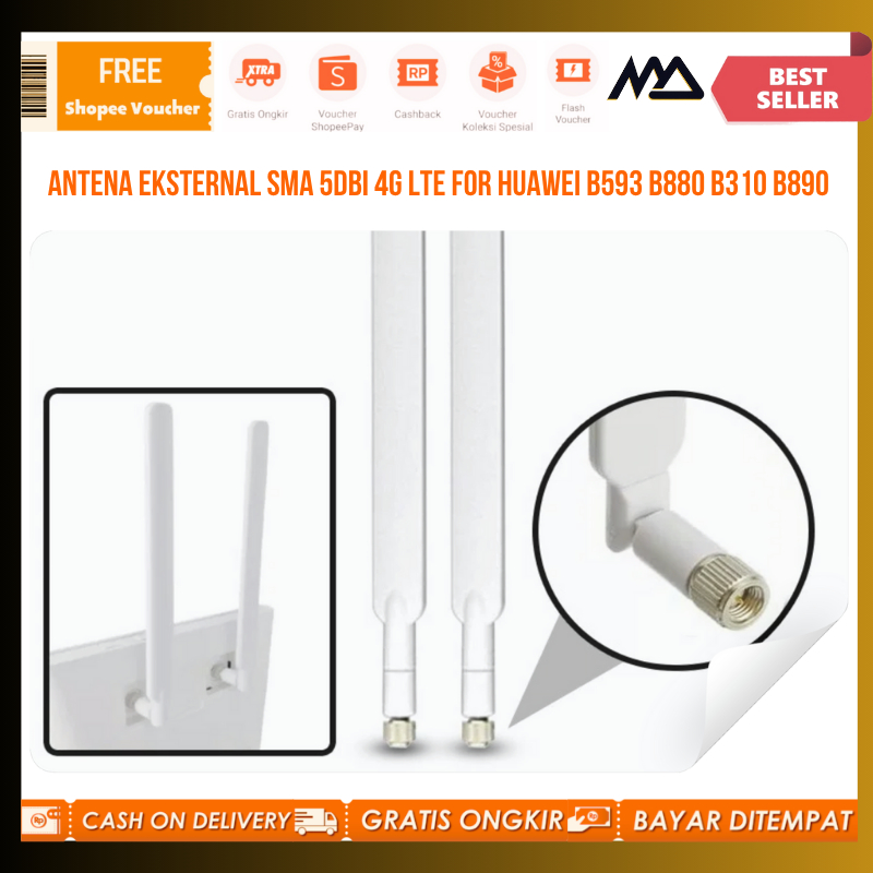 เสาอากาศภายนอก Huawei SMA 5dBi 4G LTE สําหรับ Huawei B593 B880 B310 B890