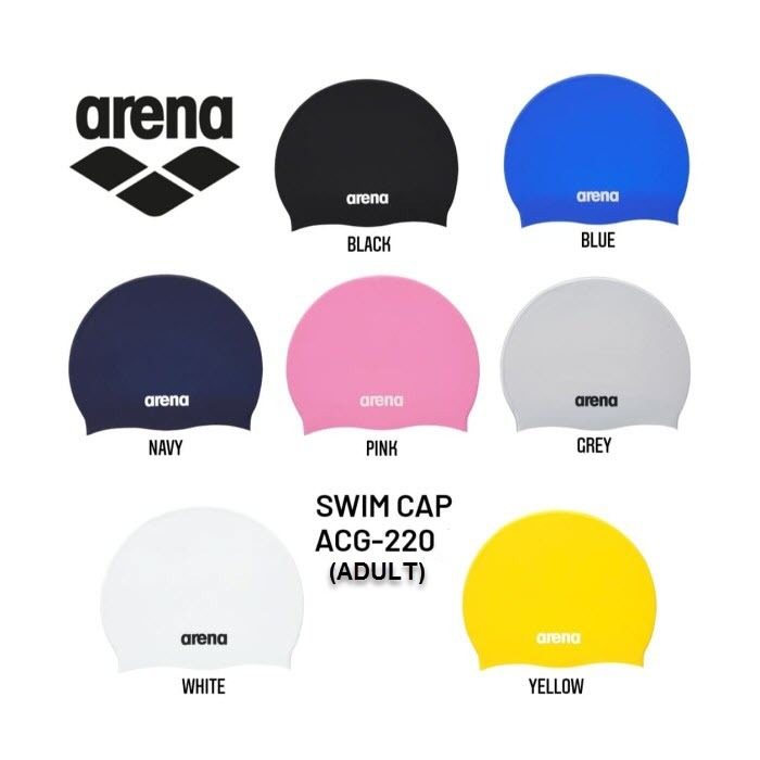 ARENA SWIM CAP ADULT ACG-220 หมวกว่ายน้ําผู้ใหญ่