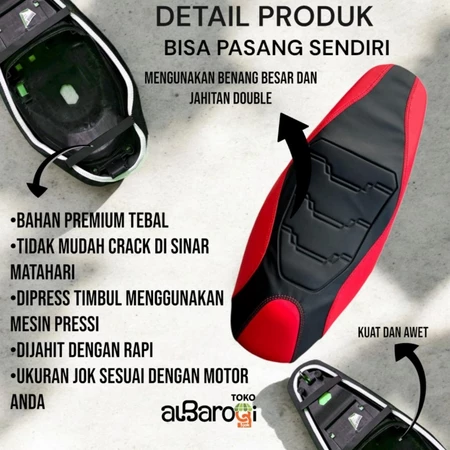 ผ้าคลุมเบาะมอเตอร์ไซค์ยุโรป (WITH STRAP) ติดตั้งเองได้สําหรับ nmax pcx aerox vario