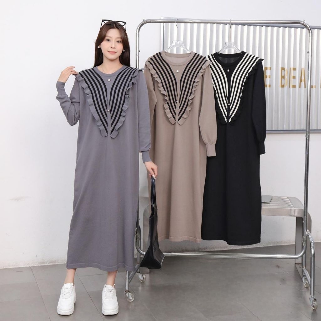 HBOB JONNA PREMIUM IMPORTED KNIT DRESS GAMIS