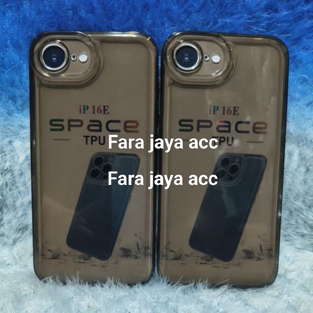 Original Space Transparent Soft Case iPhone 16E Silicone 2.1MM+Protec Camera