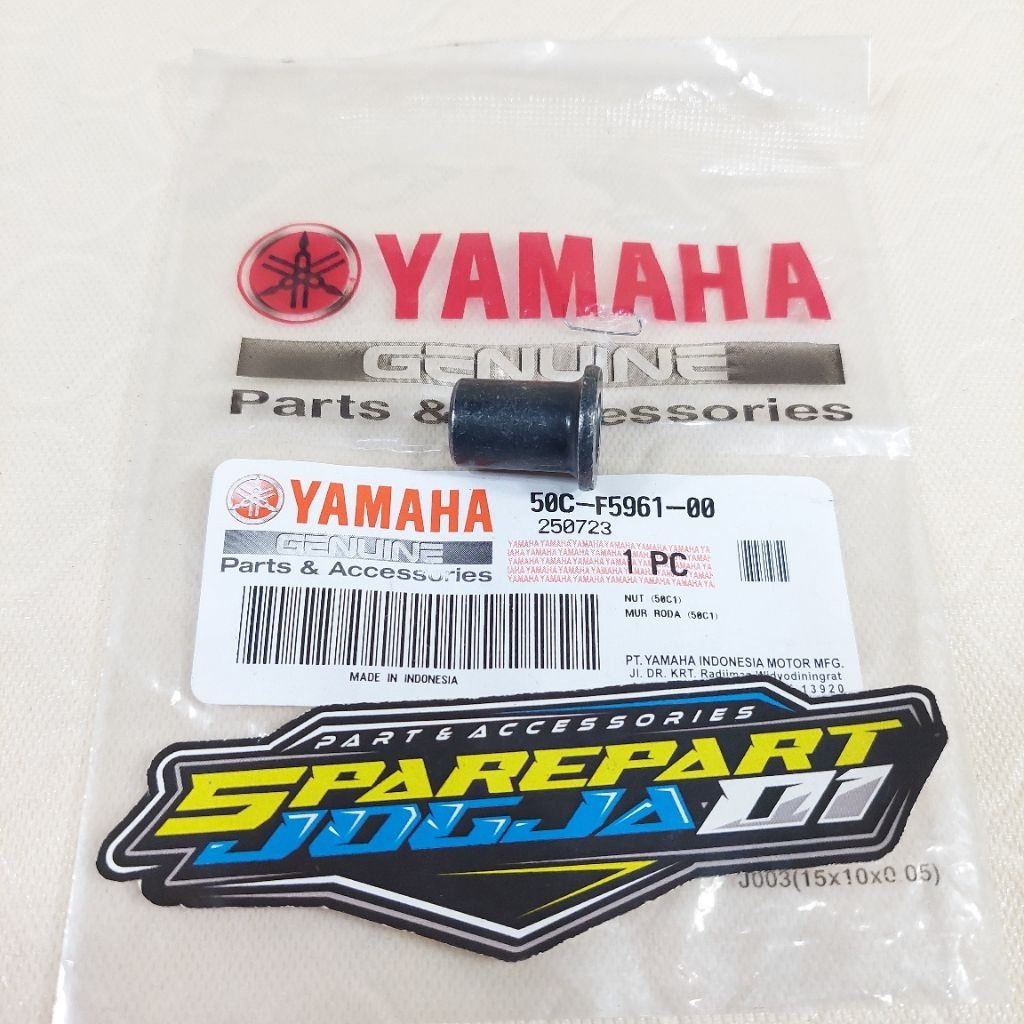 ด้านหลังเบรค Caliper Nut Nut Vixion ใหม่ Bk8 Nvl Nva R15 Old V2 Xabre ORIGINAL YAMAHA 50C-F5961-00