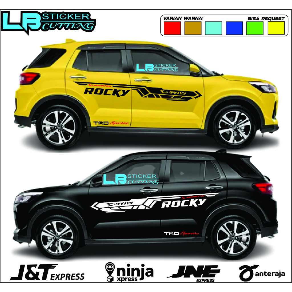 DAIHATSU ROCKY สติ๊กเกอร์รถยนต์ TRIBAL WRC สติ๊กเกอร์ ใหม่ล่าสุด DAIHATSU ROCKY CAR BODY VARIATION S