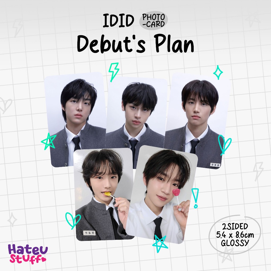 IDID Unofficial Photocard Debuts Plan + เซลก้า