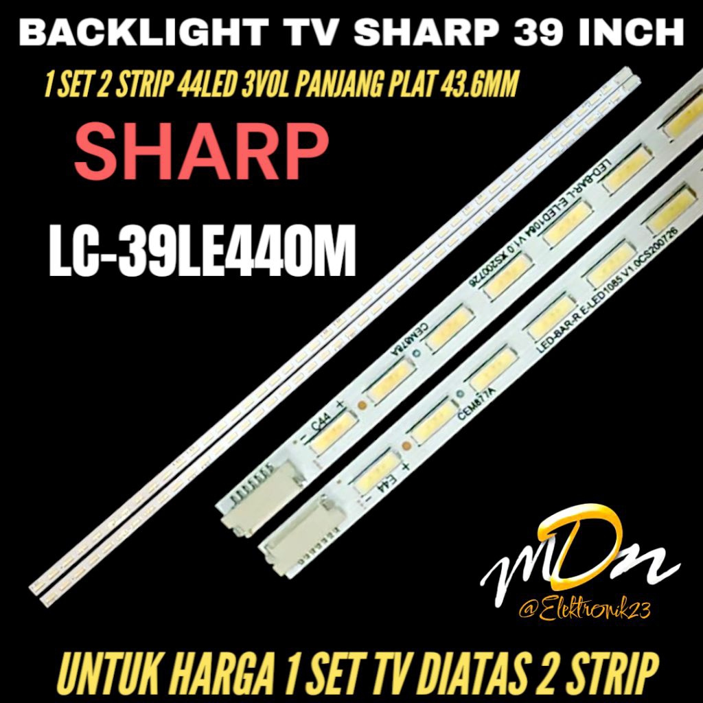 SHARP 39 INCH LED TV BACKLIGHT LC-39LE440M 39 INCH LED TV BACKLIGHT