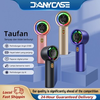 DANYCASE Kipas Angin Portable Mini Tangan Kecil Turbo - Baterai Tahan Lama, USB, Murah, Cepat Angin, Cocok untuk Travel, Kantor, Sekolah dan Aktivitas Luar Ruangan
