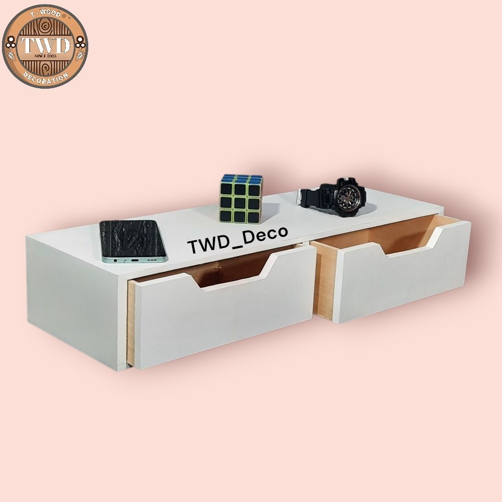 ✨️TWD TWD✨️ ชั้นวางลิ้นชักแขวนผนัง W 60x20