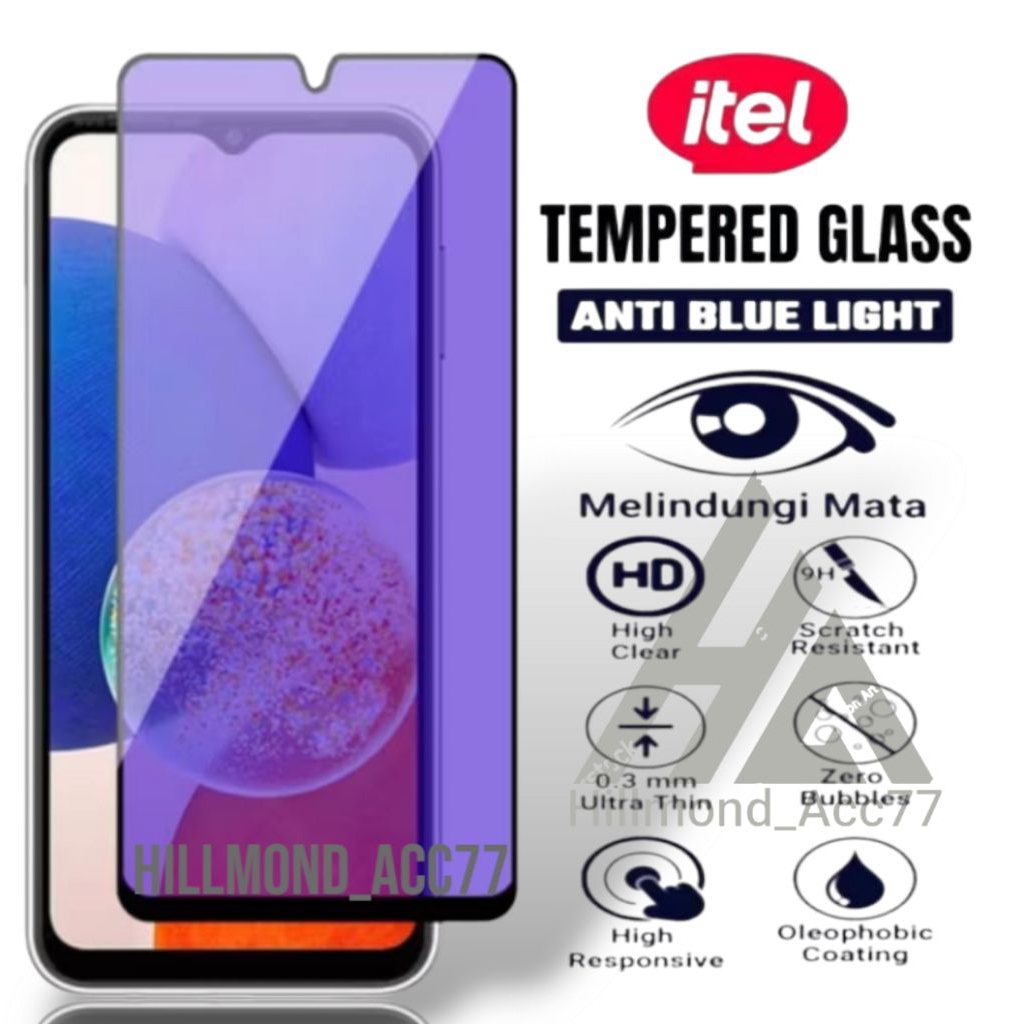 กระจกนิรภัย Blue Light Itel A26 / A49 / A50 / A50c / A60 / A60s / A70 / A80 / A90 / P40 / P55 / P55 
