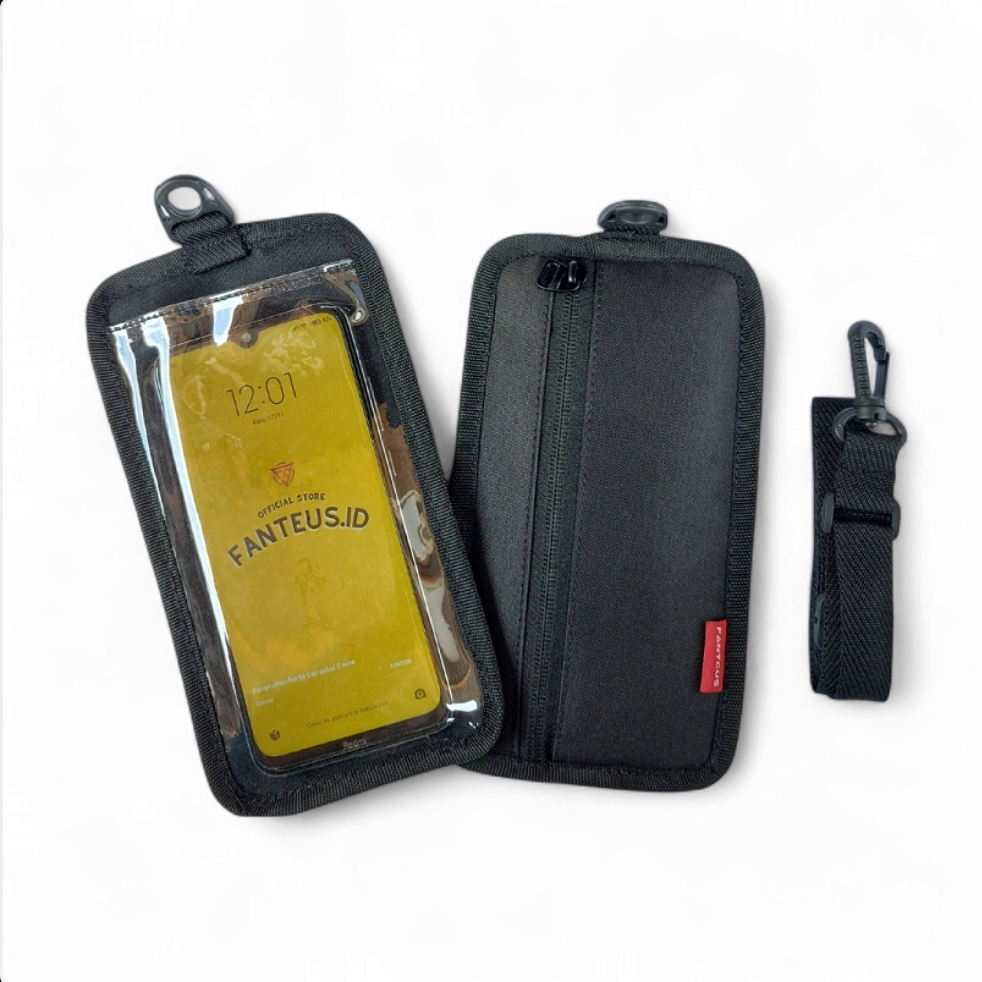HP Fanteus Mens Mini Sling Bag แขวนคอกระเป๋าโทรศัพท์มือถือ