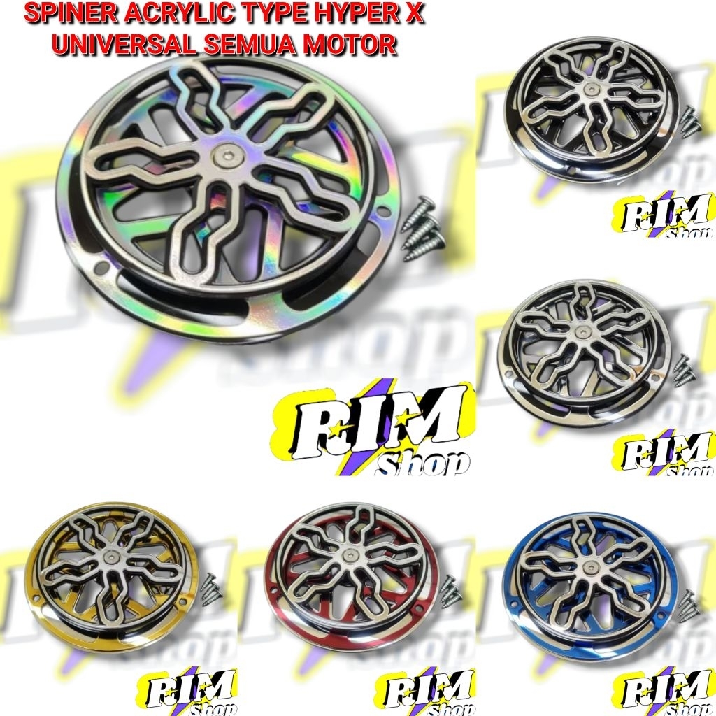 อะคริลิค Spinner พัดลมประเภท Hyper X PNP Beat Scoopy Vespa Sprint Primavera LX 123 Genio Fazzio Mio 