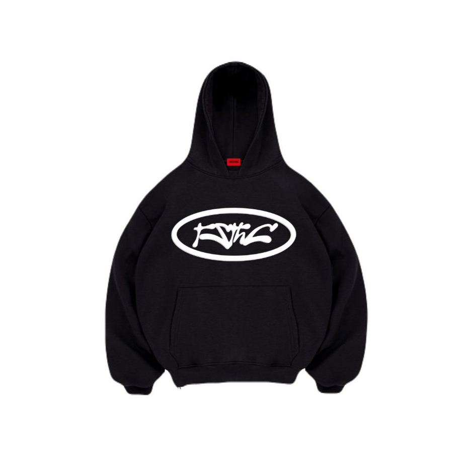 TRUSTHIC Hodie Boxy Puff Ink 330 GSM TTHC - Hodie Men Women Unisex