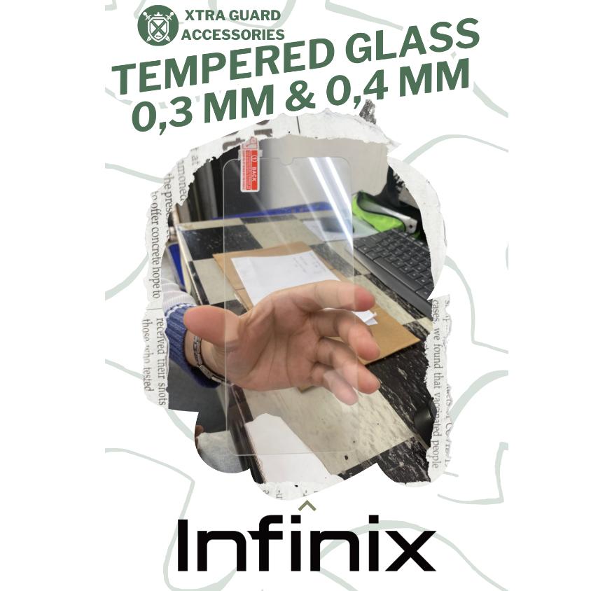 กระจกนิรภัย Xtra Guard 0 ชนิด 3 มม. Infinix (โปรดซื้อบรรจุภัณฑ์เพิ่มเติม)
