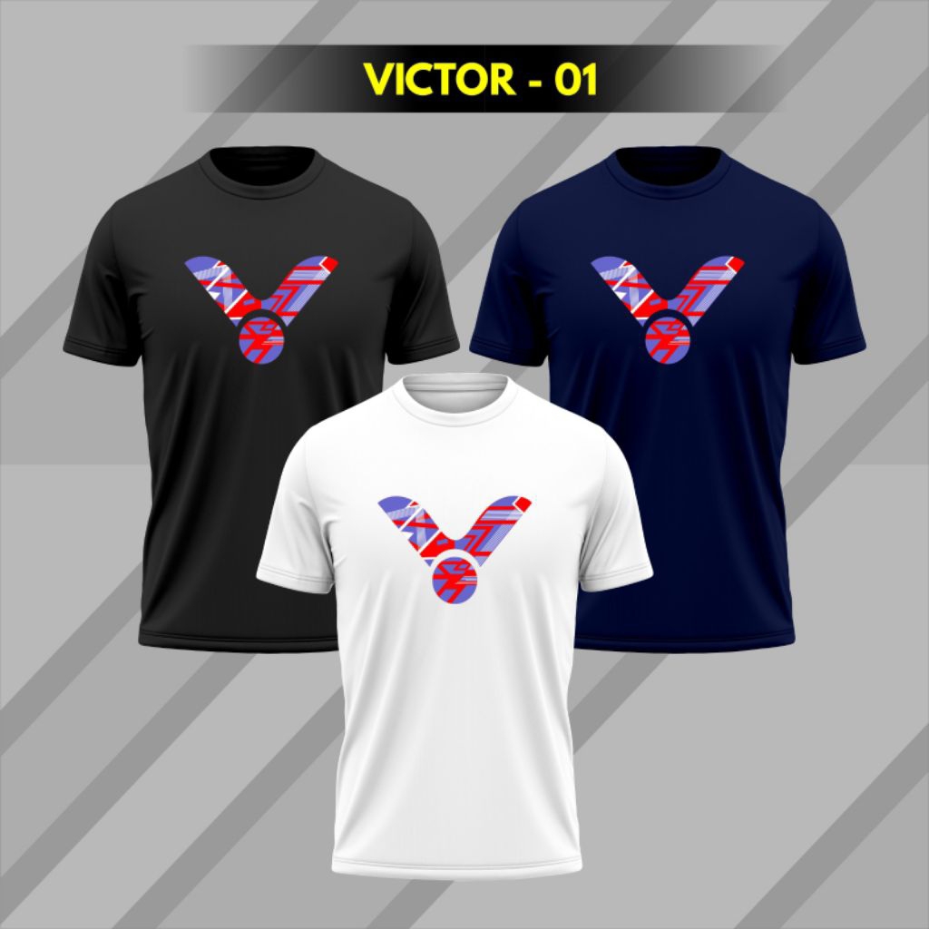 เสื้อแบดมินตัน Dryfit รุ่น V-01