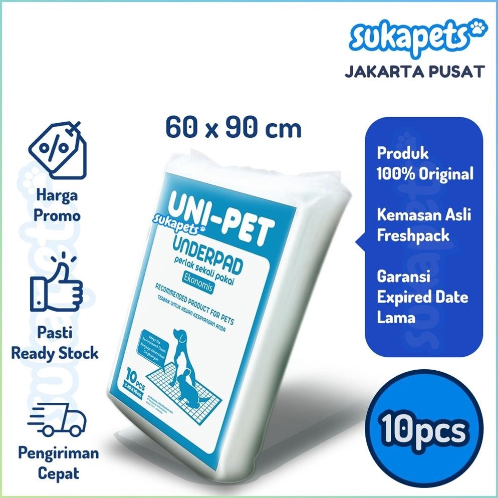 CODE X98O Unipet Underpad Pet Pee Pad XL 6x9 1 ชิ้น